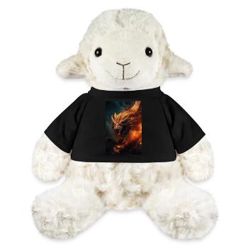 Dragon Mystique Dragon Fantaisie Feu - Mouton en peluche Annika MiniFeet® - noir - Devant