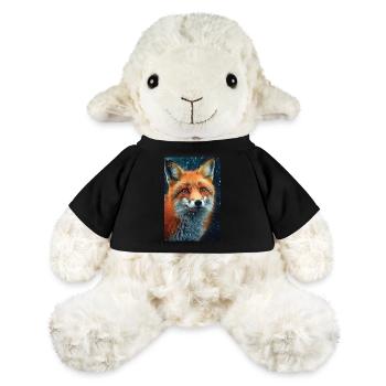 Visage d'animal renard renards - Mouton en peluche Annika MiniFeet® - noir - Devant