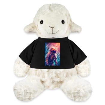 Astronaute, Espace, Cosmonaute, Fusée, Espace - Mouton en peluche Annika MiniFeet® - noir - Devant