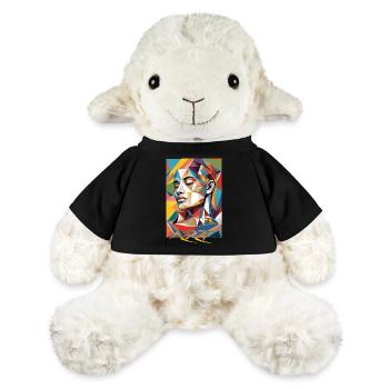 Art du visage moderne - Mouton en peluche Annika MiniFeet® - noir - Devant