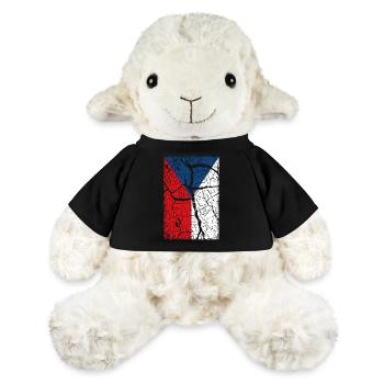 Tchéquie - Mouton en peluche Annika MiniFeet® - noir - Devant