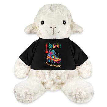 Ein Schritt nach dem anderen Mut machen Motivation - MiniFeet® Schaf Annika - Schwarz - Vorne