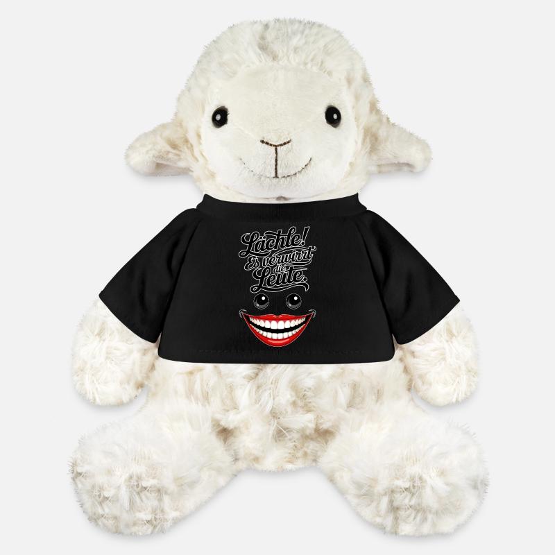 Toujours souriant - Mouton en peluche Annika MiniFeet® - noir