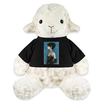 Woman with blue pearl necklace omikly pop art - MiniFeet® Sheep Annika - black - Front