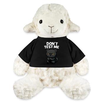 Don’t Test Me | Angry Black Cat Funny Sarcastic -W - MiniFeet® Sheep Annika - black - Front