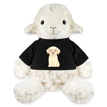 Verspielter Hund mit Herzbrille - MiniFeet® Schaf Annika - Schwarz - Vorne