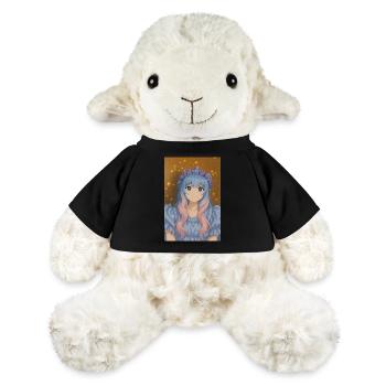 Blumenkrone Animefig mit Pastellhaar - MiniFeet® Schaf Annika - Schwarz - Vorne
