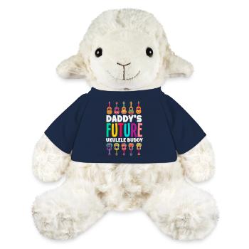 Future Ukulélé de Papa Musique hawaïenne drôle - Mouton en peluche Annika MiniFeet® - bleu marine - Devant