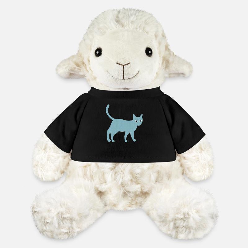 Cat with vintage pattern - MiniFeet® Sheep Annika - black