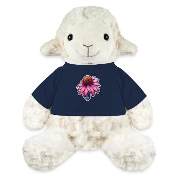 Fleur d’échinacée - Mouton en peluche Annika MiniFeet® - bleu marine - Devant