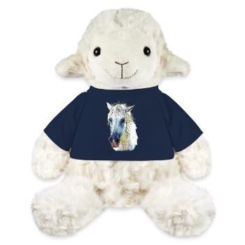Cheval camarguais en Pastel Fluide - Mouton en peluche Annika MiniFeet® - bleu marine - Devant