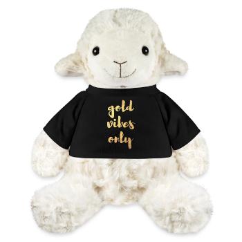 Gold Vibes Only Yoga Décoration cool Citations - Mouton en peluche Annika MiniFeet® - noir - Devant