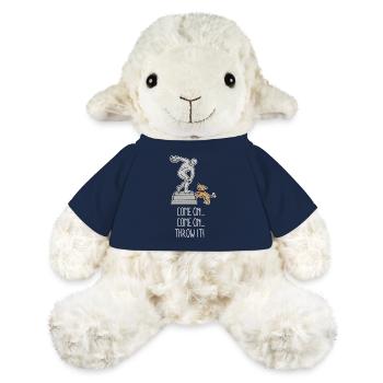 Allez le lancer drôle de chien frisbee discus lancer - Mouton en peluche Annika MiniFeet® - bleu marine - Devant