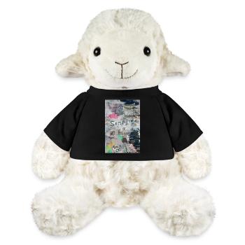 Mixed media vintage poster - MiniFeet® Sheep Annika - black - Front