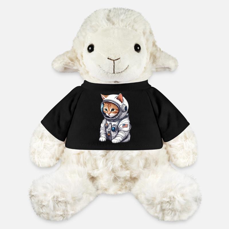 Cute cat as astronaut - MiniFeet® Sheep Annika - black