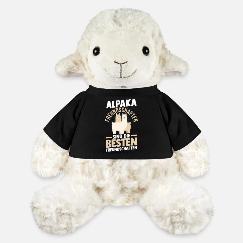 Alpaga - Mouton en peluche Annika MiniFeet® - noir