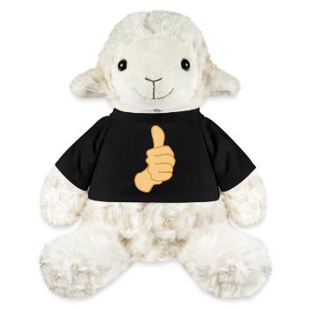 Pouce vers le haut Symbole Positif - Mouton en peluche Annika MiniFeet® - noir - Devant