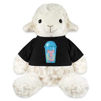 Poisson Ocelot dans un gobelet en plastique - Mouton en peluche Annika MiniFeet® - noir - Devant