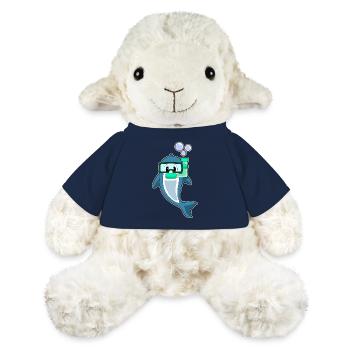Plongée en apnée avec plongeur de dauphins - Mouton en peluche Annika MiniFeet® - bleu marine - Devant