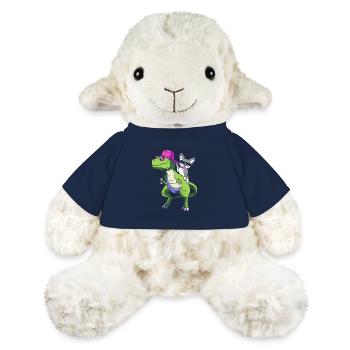 Boston Terrier - Mouton en peluche Annika MiniFeet® - bleu marine - Devant