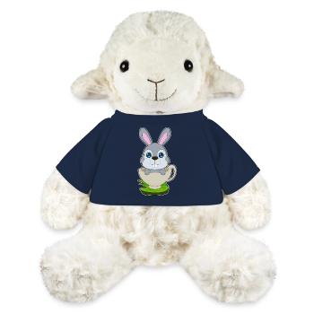 Mug lapin - Mouton en peluche Annika MiniFeet® - bleu marine - Devant