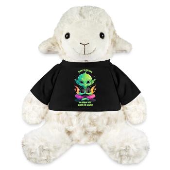 Cute Alien régule cela ! - Mouton en peluche Annika MiniFeet® - noir - Devant