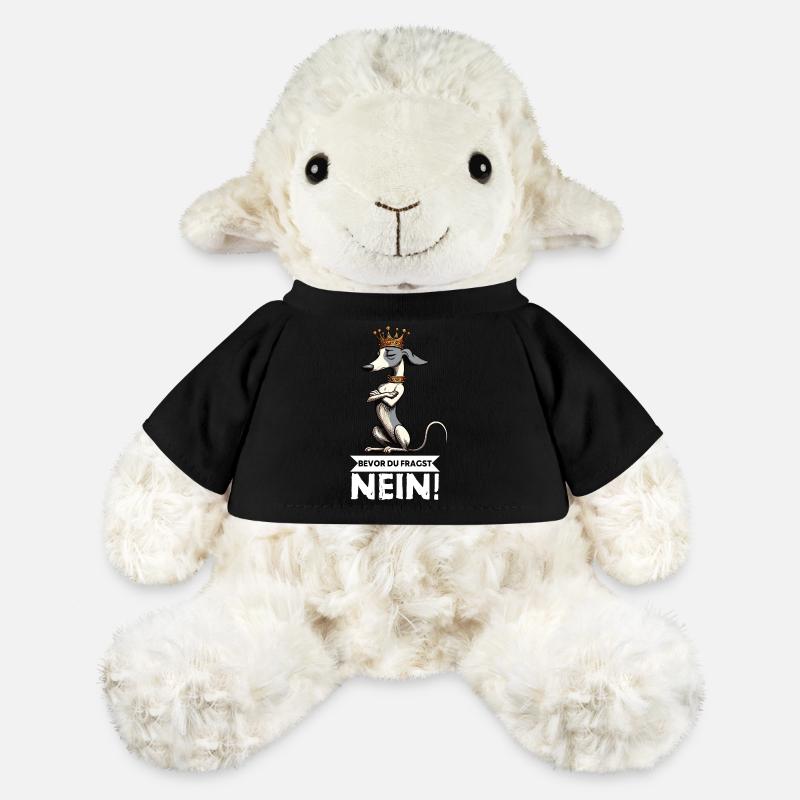 Before You Ask Whippet Greyhound Whippets - MiniFeet® Sheep Annika - black