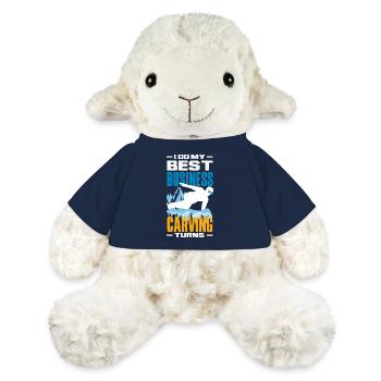 Télésiège de réunion de snowboard snowboard - Mouton en peluche Annika MiniFeet® - bleu marine - Devant