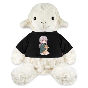 Anime Mädchen Katze Japan Kawaii Katzenliebhaber - MiniFeet® Schaf Annika - Schwarz - Vorne