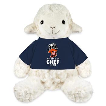 Chef Spruch Anführer Ente Motiv - MiniFeet® Schaf Annika - French Navy - Vorne