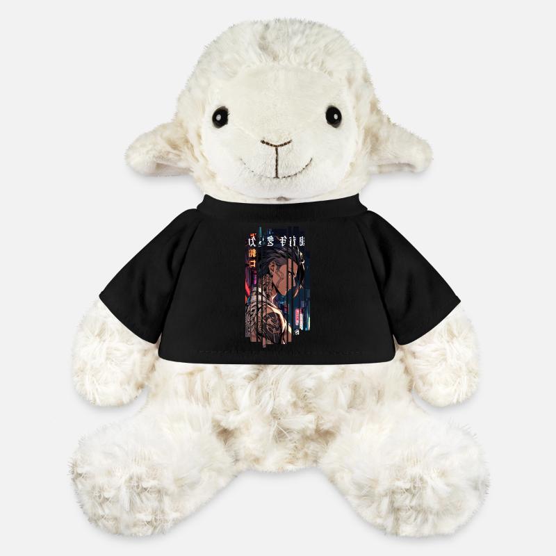 Red Cyber Tattooed Man - MiniFeet® Sheep Annika - black
