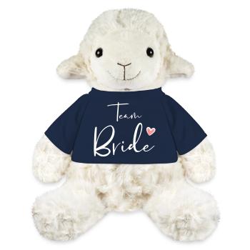 Team Bride Herz Junggesellinnenabschied Geschenk - MiniFeet® Sheep Annika - french navy - Front