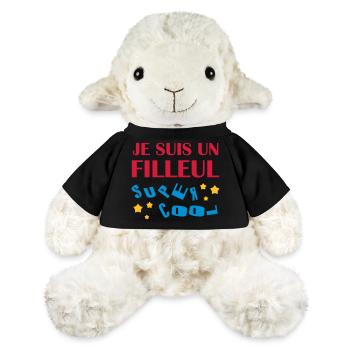 Filleul Filleule Baptême Parrain Marraine - MiniFeet® Sheep Annika - black - Front
