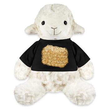 une balle de paille aux couleurs dorées chatoyantes - Mouton en peluche Annika MiniFeet® - noir - Devant