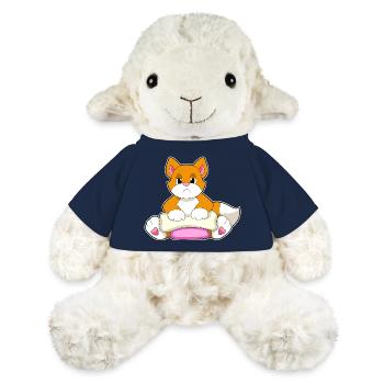 Os de chat - Mouton en peluche Annika MiniFeet® - bleu marine - Devant