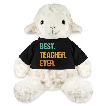 Bester Lehrer aller Zeiten Motivations-T-Shirt - MiniFeet® Schaf Annika - Schwarz - Vorne