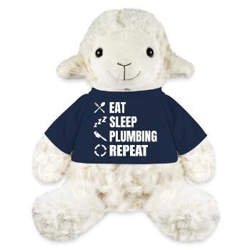 Manger, dormir, plomber, répéter - Mouton en peluche Annika MiniFeet® - bleu marine - Devant