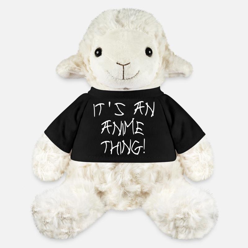 anime - Mouton en peluche Annika MiniFeet® - noir