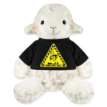Warning sign for music lovers - MiniFeet® Sheep Annika - black - Front