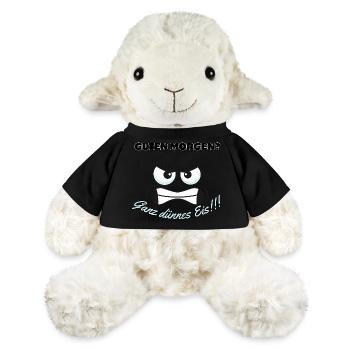Wütendes Eisbär Motiv mit Spruch - MiniFeet® Schaf Annika - Schwarz - Vorne