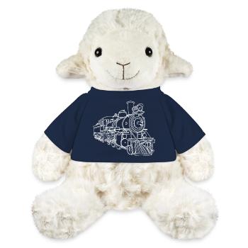 Croquis ferroviaire - Mouton en peluche Annika MiniFeet® - bleu marine - Devant