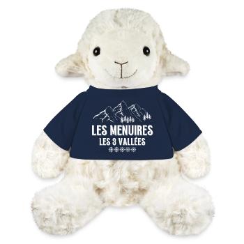 LES MENUIRES, station de ski, domaine skiable - Mouton en peluche Annika MiniFeet® - bleu marine - Devant