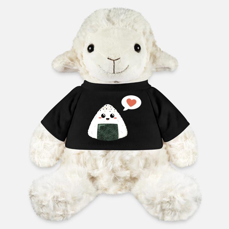 Kawaii Onigiri mit Herz - MiniFeet® Schaf Annika - Schwarz