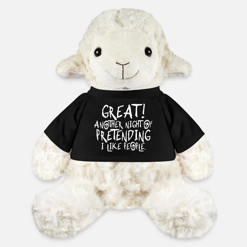 Funny Introvert Halloween Gift - MiniFeet® Sheep Annika - black
