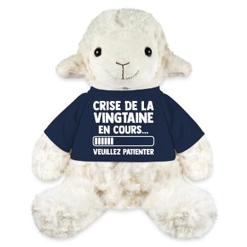 Twenties Crisis Gift Birthday Humor - MiniFeet® Sheep Annika - french navy - Front