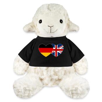 Deutschland Großbritannien Flagge Herz - MiniFeet® Schaf Annika - Schwarz - Vorne