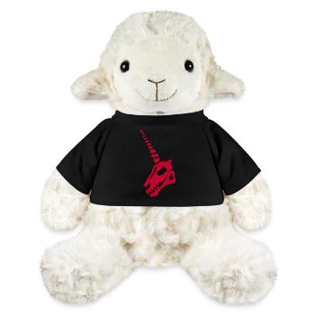 Roter Einhorn-Schädel - MiniFeet® Schaf Annika - Schwarz - Vorne