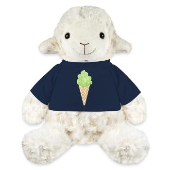 Eis Waffel Eiswaffel Eiscreme Waldmeister grün - MiniFeet® Schaf Annika - French Navy - Vorne