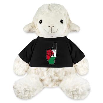 Drapeau palestinien numéro 1 - Mouton en peluche Annika MiniFeet® - noir - Devant