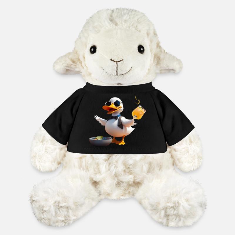 Cocktail Canard 2 - Mouton en peluche Annika MiniFeet® - noir